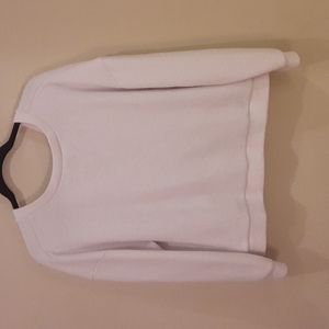 Long sleeve sweater, White-No Size Fits Like X Large